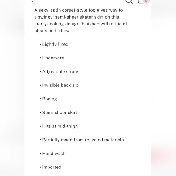 Victoria's Secret Bow Top Bustier Slip Dress - Picture 8 of 13